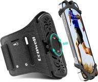 🏃 donwell 360° rotatable running phone holder for iphone 13/ pro/ pro max and 4-6.7inch smartphones - detachable design, ideal for biking, hiking, running, and walking logo