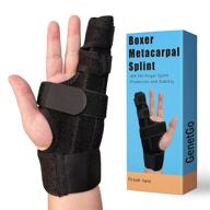 🤕 genetgo boxer break metacarpal splint brace - support for 4th or 5th finger fractures (large/x-large) логотип