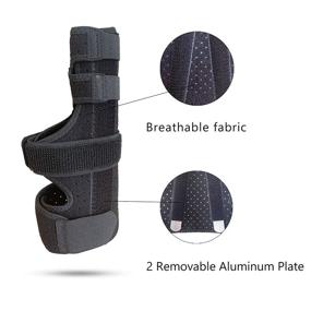 img 1 attached to 🤕 GenetGo Boxer Break Metacarpal Splint Brace - Support for 4th or 5th Finger Fractures (Large/X-Large)