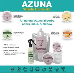 img 1 attached to 🌿 Набор Azuna Tea Tree Oil Air Purifier Gel для всего дома - натуральный аромат, основанный на растениях, антимикробный уничтожитель запахов и освежитель воздуха для дома - идеально подходит для запахов от домашних животных, дыма и стойких запахов.