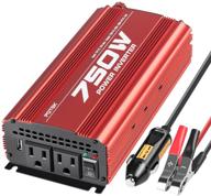 🔌 potek 750w car power inverter dc 12v to ac 115v converter with 2a usb charging port logo