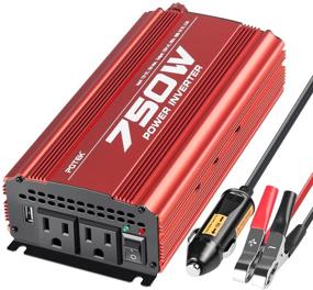 img 4 attached to 🔌 POTEK 750W Car Power Inverter DC 12V to AC 115V Converter with 2A USB Charging Port