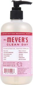 img 3 attached to Жидкое мыло для рук Mrs. Meyer's Clean Day с мятой, без жестокости и биодеградируемое - эфирные масла, 12.5 унции.