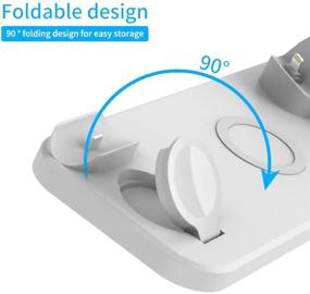 img 1 attached to 🔌 Беспроводное зарядное устройство Sowsusui 6 в 1: Станция быстрой зарядки для Apple Watch, AirPods Pro, iPhone 12, SE 2020, iPhone X/XS/XS Max/XR/8/8 Plus, iPhone 11/11 Pro/11 Pro Max, Samsung S20/S10.
