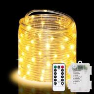 🌟 32.8ft led rope lights - 100 led strip lights by cosumina | waterproof fairy lights with dimmable leds for garden, camping, party decor | indoor outdoor landscape lighting | patio tree light rope in warm white логотип