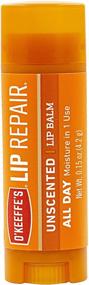 img 2 attached to O'Keeffe's Unscented & Cooling Relief Lip Repair Lip Balm (Pack of 4) - Ultimate Remedy for Dry, Cracked Lips