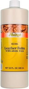 img 1 attached to Fiebing's Leather Balm with Atom Wax 32oz - Superior Wax Top Finish for Leather Care