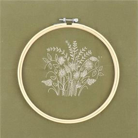 img 2 attached to 🧵 HaiMay 3 Sets Embroidery Starter Kit: Cross Stitch Patterns, Instructions, Floral Patterns, Bamboo Hoops, Color Threads & Tools