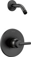 🚿 trinsic 14 series single-function shower faucet trim kit, matte black t14259-bllhd by delta faucet (shower head and valve sold separately) logo