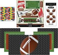 optimize your scrapbooking with the go big football themed paper and stickers scrapbook kit by scrapbook customs logo