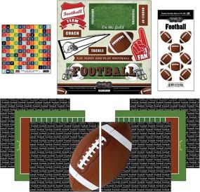 img 1 attached to Optimize Your Scrapbooking with the Go Big Football Themed Paper and Stickers Scrapbook Kit by Scrapbook Customs