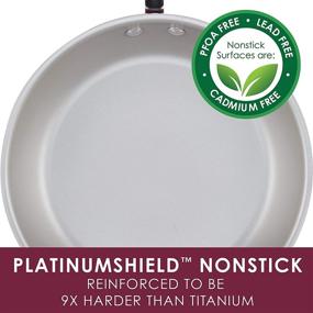 img 2 attached to 🍳 Rachael Ray 13-Piece Nonstick Cookware Set in Burgundy Shimmer - Create Delicious