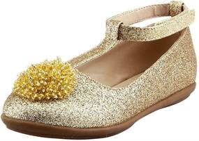 img 4 attached to Doll Maker Chunky Glitter Flat FBA183009C 11 Girls' Shoes