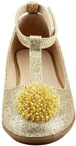 img 3 attached to Doll Maker Chunky Glitter Flat FBA183009C 11 Girls' Shoes