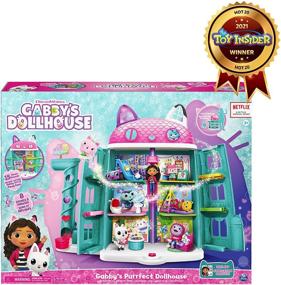 img 3 attached to 🏠 Gabby's Dollhouse: Complete with Furniture and Accessories