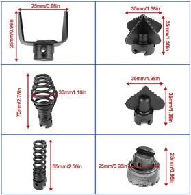 img 3 attached to 💪 Powerful 7 PCS Drain Cleaner Cutter Head Set for Efficient Pipeline Dredging