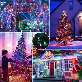 img 1 attached to 🎄 Quntis 66FT 200 LED Christmas Tree Lights, Multicolored Xmas String Lights 8 Modes - Outdoor Indoor Holiday Decoration Fairy Twinkle Lights - Plug in for Home Garden, Wedding Party, Valentine's Day