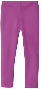 img 3 attached to USA-Made Organic Girls Leggings - 100% Super Soft Cotton for School, Play, and Fashion Parties