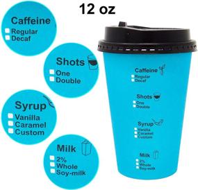 img 3 attached to ☕️ Youngever 70 Sets Hot Coffee Cups: Durable 12 Ounce Disposable Cups with Travel Lids, Perfect for To-Go, Office & Party Use