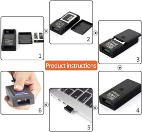 img 2 attached to Активный беспроводной Bluetooth 1D лазерный штрих-код-сканер Alacrity - USB-портативный сканер, совместимый c функцией 📱 Bluetooth, 2,4 ГГц беспроводное и проводное подключение - сканер штрих-кодов.
