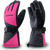 ❄️ winter waterproof thinsulate weather men's accessories and gloves & mittens: rivmount quality at its best logo