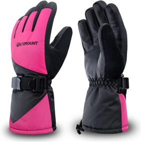 img 4 attached to ❄️ Winter Waterproof Thinsulate Weather Men's Accessories and Gloves & Mittens: RIVMOUNT Quality at Its Best