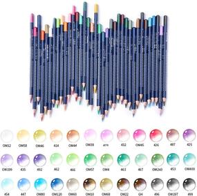 img 2 attached to 🎨 Vibrant Watercolor Pencils 36 Set with Brush for Adults and Kids: Ideal for Stunning Artwork and Drawing (36 Color)