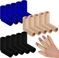 🖐️ arthritis support finger sleeves and straps – 30 piece finger sleeve protectors, thumb finger splint brace with elastic finger support for relieving sports-related finger pain логотип