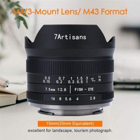 img 2 attached to 🔍 7artisans 7.5mm F2.8 II V2.0 Fisheye Lens: Wide 190° Angle of View for Olympus & Panasonic MFT M4/3 Mount Cameras