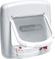 optimized search: petsafe staywell deluxe magnetic cat flap with selective entry and 4 way locking system logo