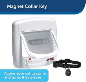 img 3 attached to Optimized Search: PetSafe Staywell Deluxe Magnetic Cat Flap with Selective Entry and 4 Way Locking System