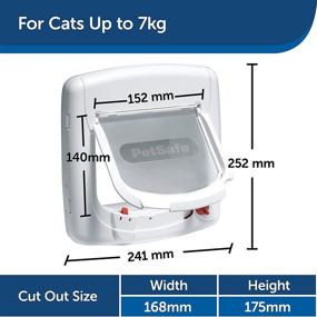 img 2 attached to Optimized Search: PetSafe Staywell Deluxe Magnetic Cat Flap with Selective Entry and 4 Way Locking System