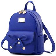 🎒 stylish leather bowknot fashion backpacks for women: handbags & wallets collection logo