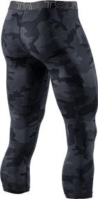 img 3 attached to 🏃 Performance-Driven TSLA Compression Running Leggings for Men: Enhance Your Active Lifestyle
