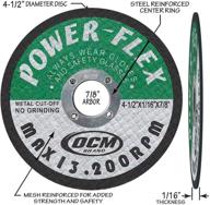 🔪 50-pack - premium cut-off wheels 4.5"x 1/16"x 7/8" - ideal for efficient cutting of steel and ferrous metals logo