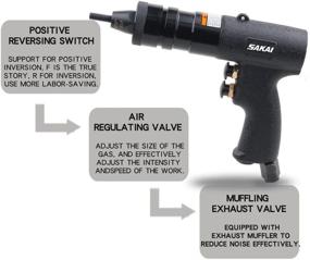img 1 attached to 🔧 Эффективный и универсальный пневматический древкорез SAKAI с быстросъемными чертежами - в комплекте 1/4 и 5/16 дюймовые чертежи (2 шт)
