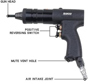 img 3 attached to 🔧 Эффективный и универсальный пневматический древкорез SAKAI с быстросъемными чертежами - в комплекте 1/4 и 5/16 дюймовые чертежи (2 шт)