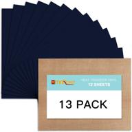 blue htv heat transfer vinyl bundle: 13 pack 12&#34 logo