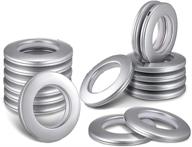 🔒 cengood 1-9/16" curtain grommets - 16-pack plastic silencer sliding with matte silver finish logo