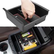 🚗 enhance storage efficiency with toyota 4runner center console organizer - premium armrest box insert, abs material | 2010-2021 car accessories logo