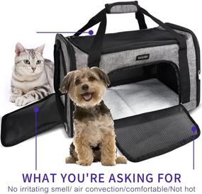 img 3 attached to 🐾 BAGLHER Pet Travel Carriers: Ideal for Small and Medium-Sized Cats and Dogs, Perfect for Travel, Hiking, and Outdoor Use