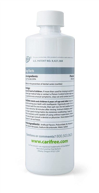 CariFree Maintenance Rinse (Grape): Fluoride Mouthwash, Dentist  Recommended Anti-Cavity Oral Care, Xylitol, Neutralizes pH, Freshen  Breath, Cavity Prevention