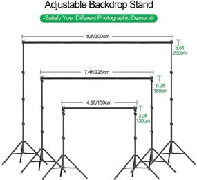 img 2 attached to 📸 GLOSHOOTING Photography Lighting Kit: 8.5 x 10ft Backdrop Support System with Softbox Lights – Perfect for Studio Photography, Recording, and Product Photoshoots