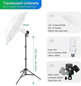 img 1 attached to 📸 GLOSHOOTING Photography Lighting Kit: 8.5 x 10ft Backdrop Support System with Softbox Lights – Perfect for Studio Photography, Recording, and Product Photoshoots