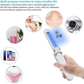 img 2 attached to 🎁 Portable Wand Christmas Gifts - Light Mini Lights for Household, Hotel, Wardrobe, Toilet, Car, Pet Cleaning (White)