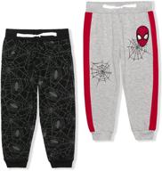 🕷️ marvel spider man jogger athletic sweatpants for boys: comfortable and stylish boys' clothing logo