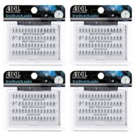 👁️ ardell individuals false eye lashes short black 4 pack: stunning volume and length in a convenient bundle logo