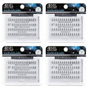 img 4 attached to 👁️ Ardell Individuals False Eye Lashes Short Black 4 Pack: Stunning Volume and Length in a Convenient Bundle