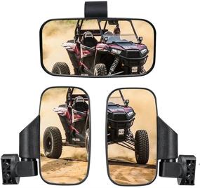 img 4 attached to Offroad Rearview Shatter Proof Tempered Compatible