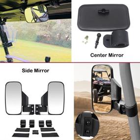 img 3 attached to Offroad Rearview Shatter Proof Tempered Compatible